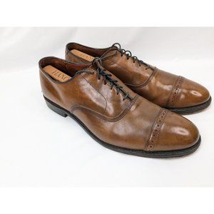 Allen Edmonds Fifth Avenue Men's Leather Cap-Toe Oxfords 13 D Walnut Brown